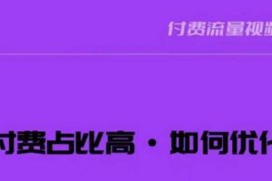 波波-付费占比高，如何优化？只讲方法，不说废话，高效解决问题！