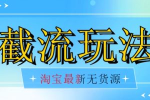 首发价值2980最新淘宝无货源不开车自然流超低成本截流玩法日入300+【揭秘】【1111更新】