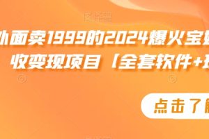 外面卖1999的2024爆火宝妈粉回收变现项目【全套软件+玩法】【揭秘】