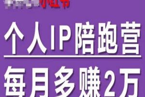 小红书个人IP陪跑营，60天拥有自动转化成交的双渠道个人IP，每月多赚2w