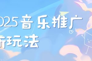 2025新版音乐推广赛道最新玩法，打造出自己的账号风格